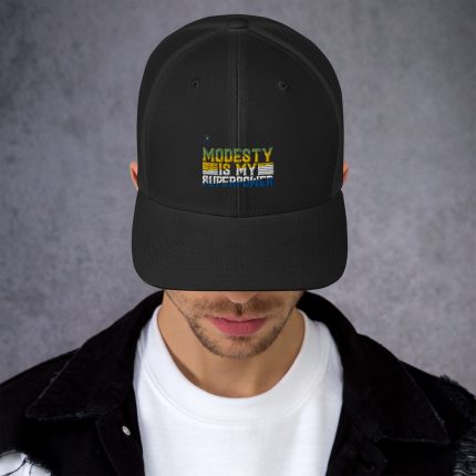 Modesty is My Superpower Trucker Cap