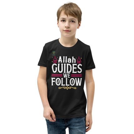 Allah Guides We Follow Youth Short Sleeve T-Shirt