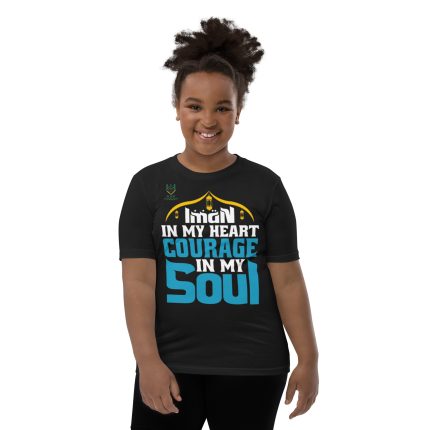 Iman In My Heart Courage In My Soul Youth Short Sleeve T-Shirt