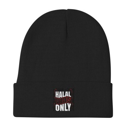 Halal Vibes Only Embroidered Beanie